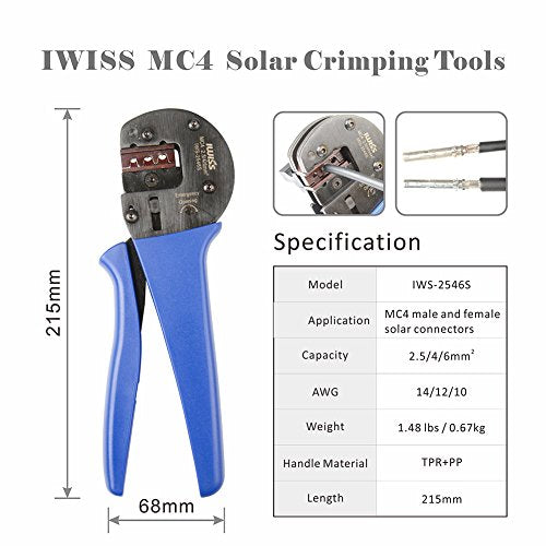 Solar Crimping Tool Kit for Solar Panel Installation