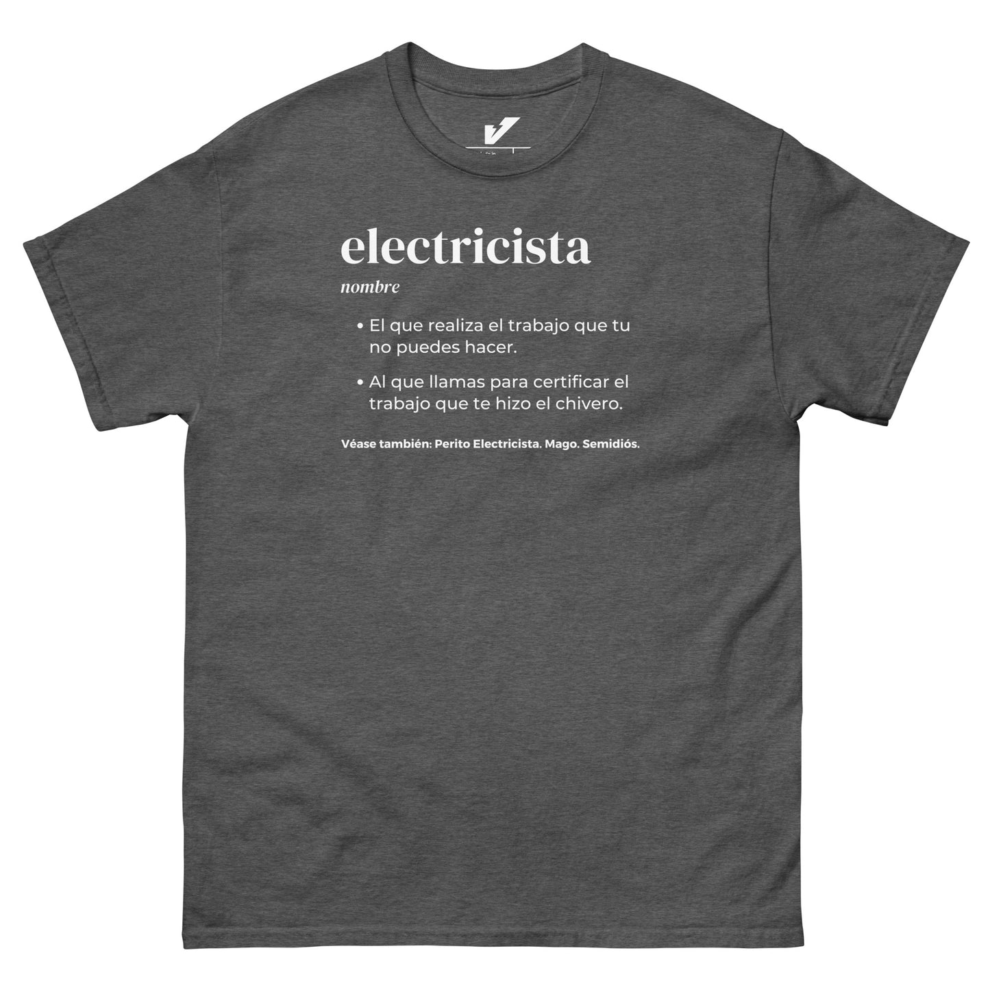 Electrician Meaning Dictionary T-Shirt Spanish