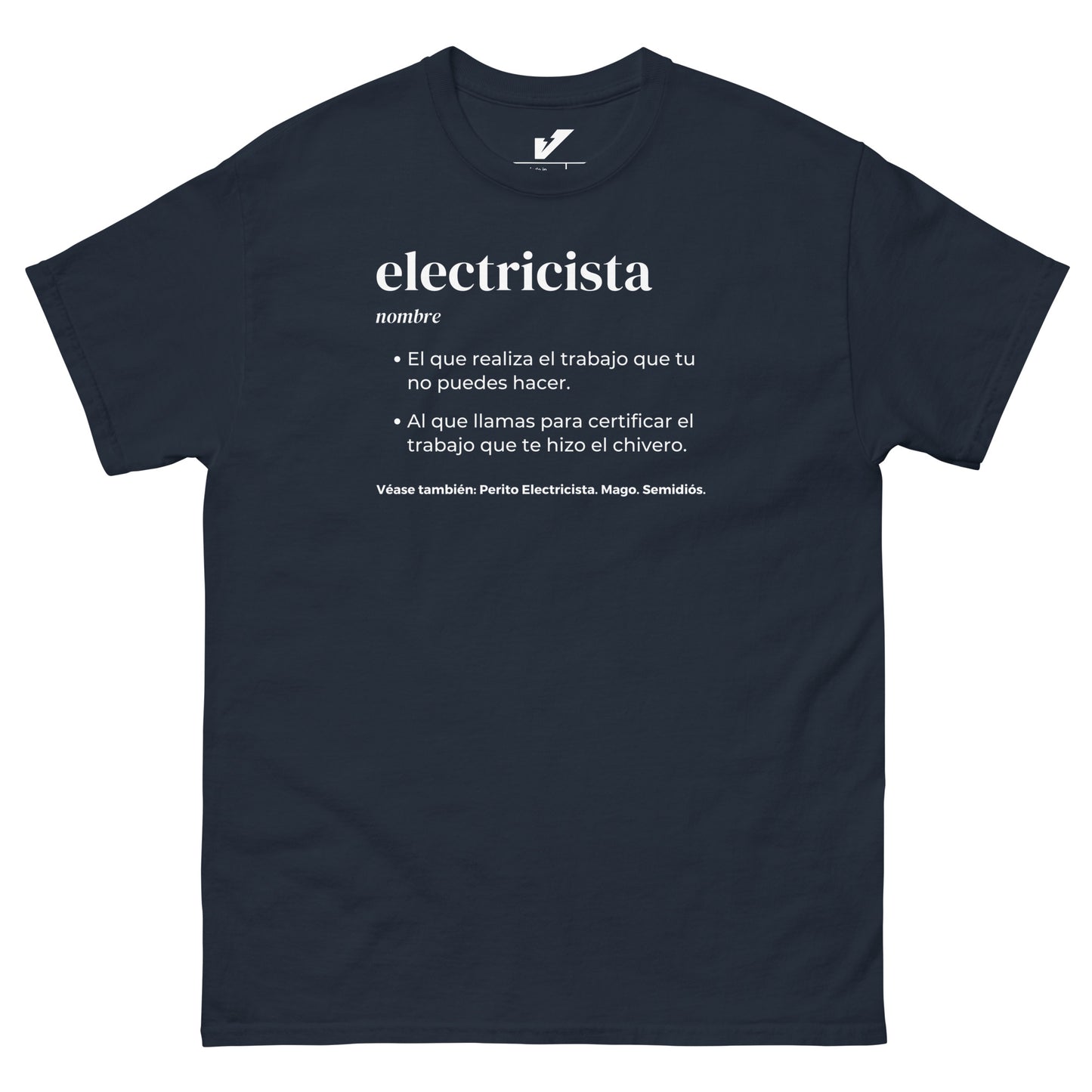 Electrician Meaning Dictionary T-Shirt Spanish