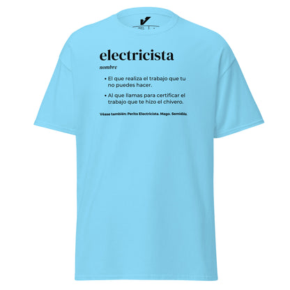 Electrician Meaning Dictionary T-Shirt Spanish