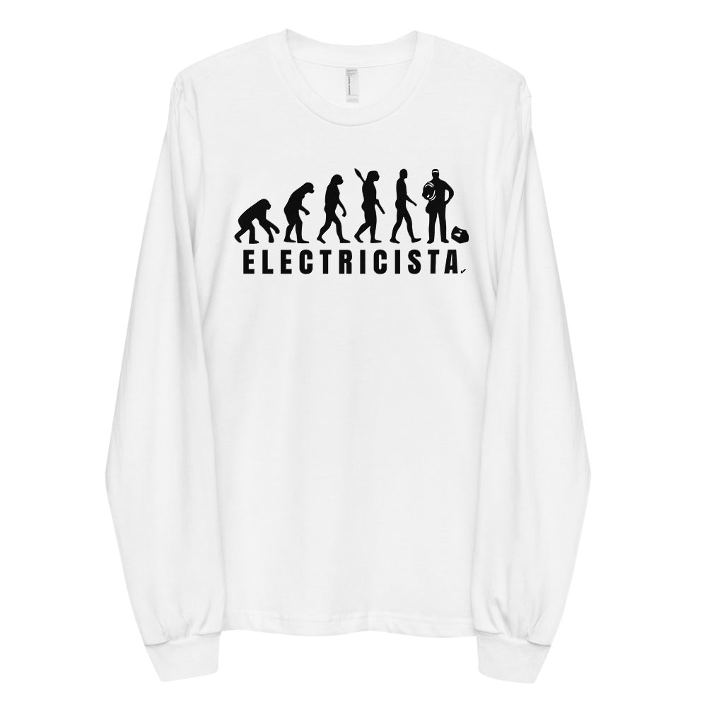 Camiseta Evolución del Electricista manga larga