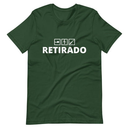 Retired Electrician T-Shirt Spanish