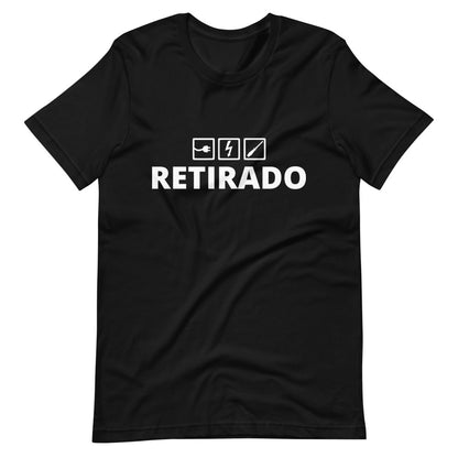 Retired Electrician T-Shirt Spanish