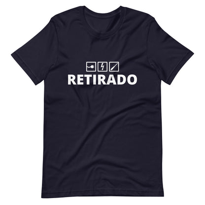 Retired Electrician T-Shirt Spanish