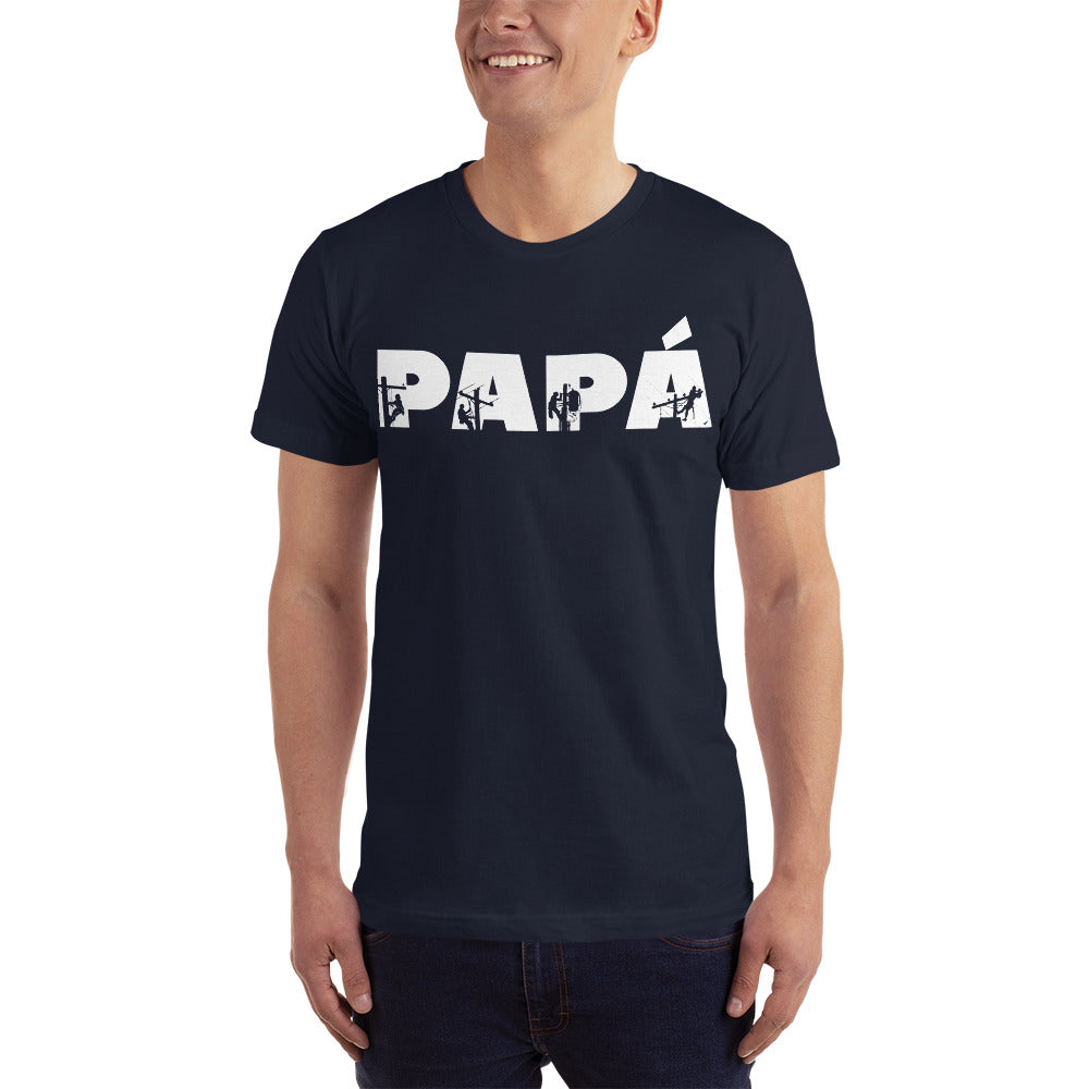 Dad Lineman T-Shirt Spanish