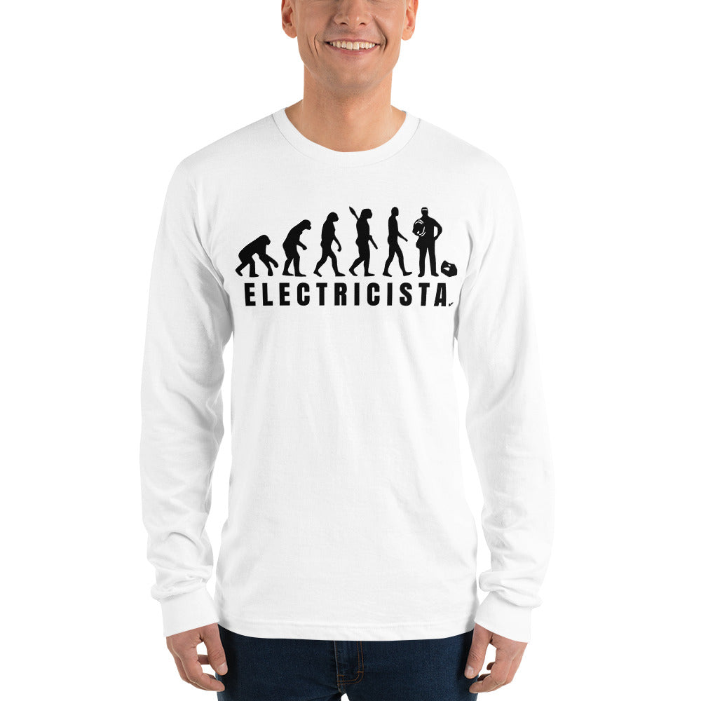 Camiseta Evolución del Electricista manga larga