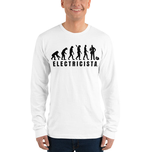 Evolution Electrician Long sleeve t-shirt Spanish