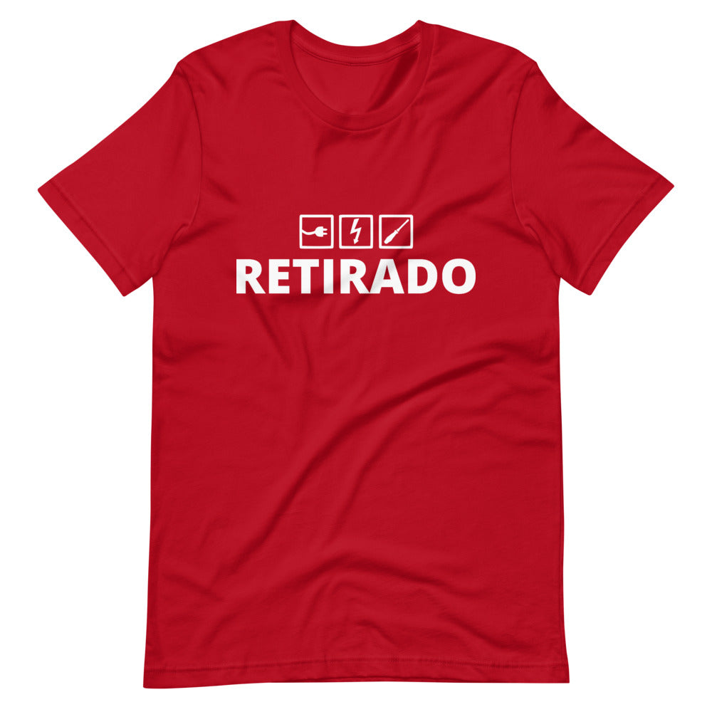 Retired Electrician T-Shirt Spanish