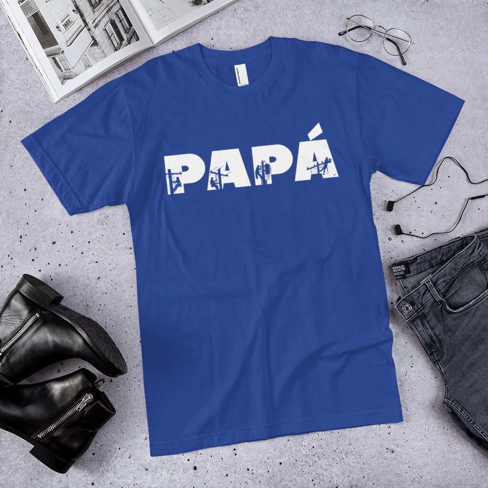 Dad Lineman T-Shirt Spanish