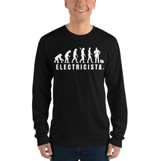 Evolution Electrician Long sleeve t-shirt Spanis