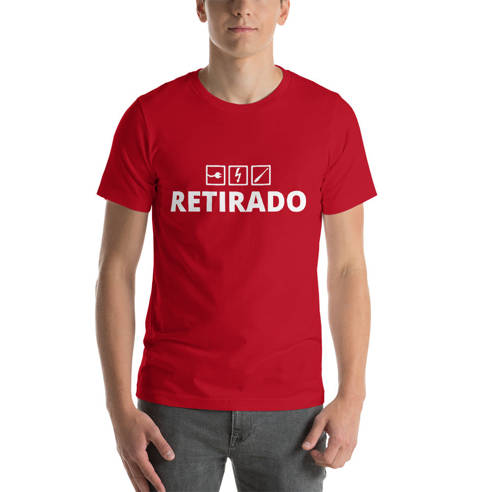 Retired Electrician T-Shirt Spanish