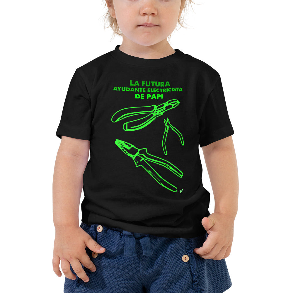 La Futura Ayudante Electricista Toddler Short Sleeve Tee