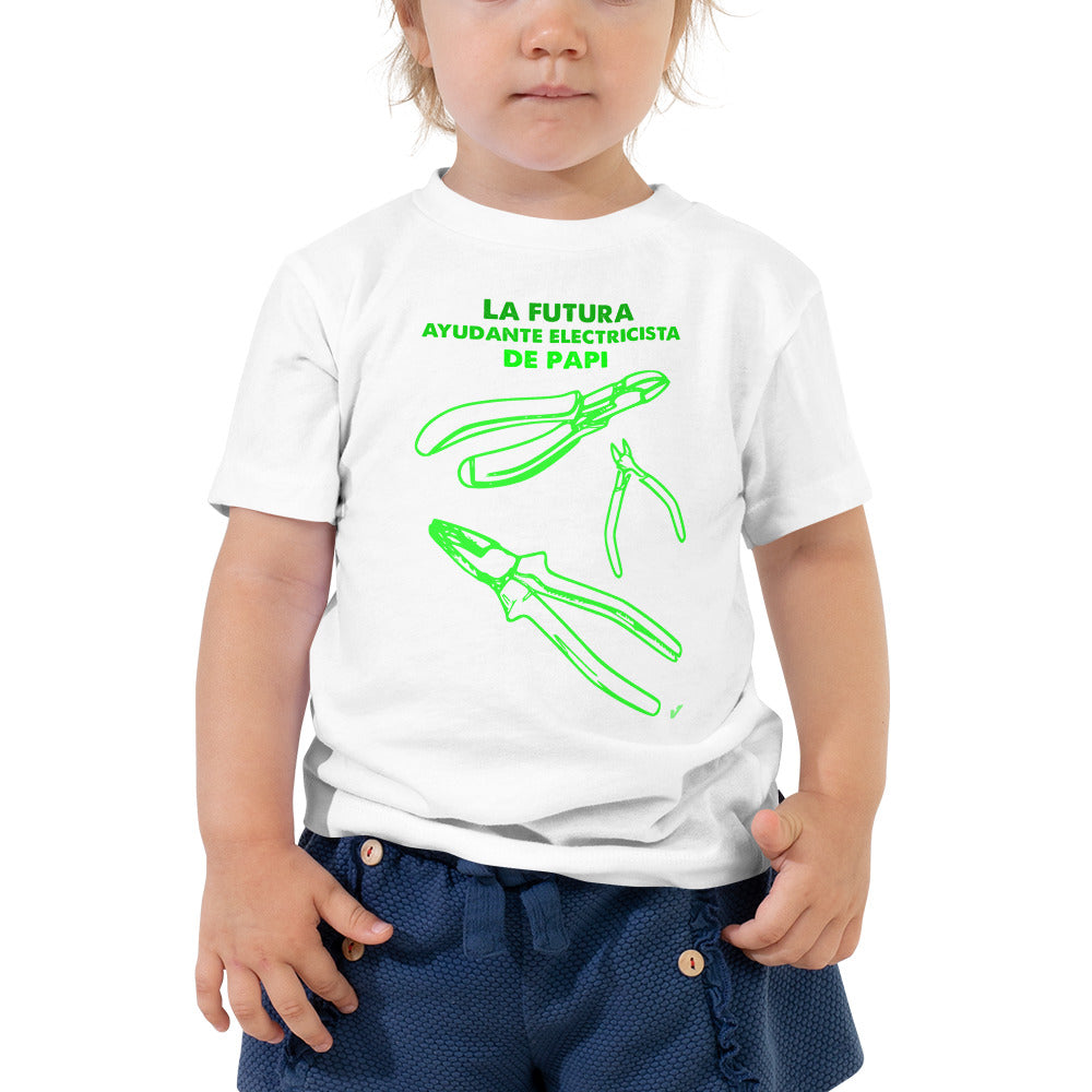 La Futura Ayudante Electricista Toddler Short Sleeve Tee