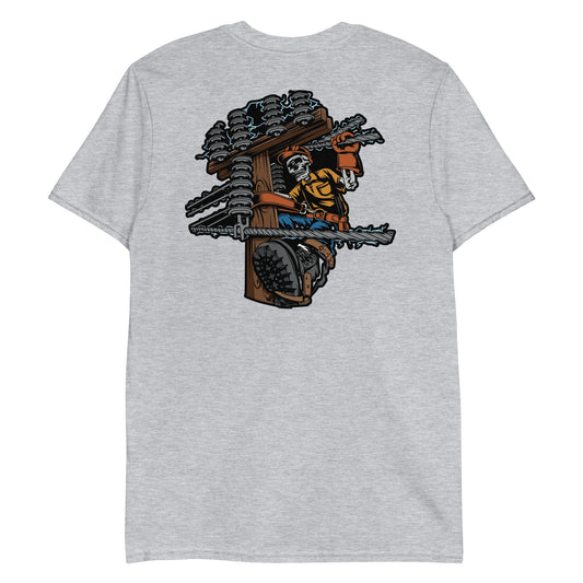 Lineman Pole Skeleton T-shirt